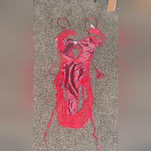 Victoria Secret Lingerie Valentines Day red teddy